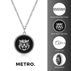 Tiger's Head Medalion Pendant