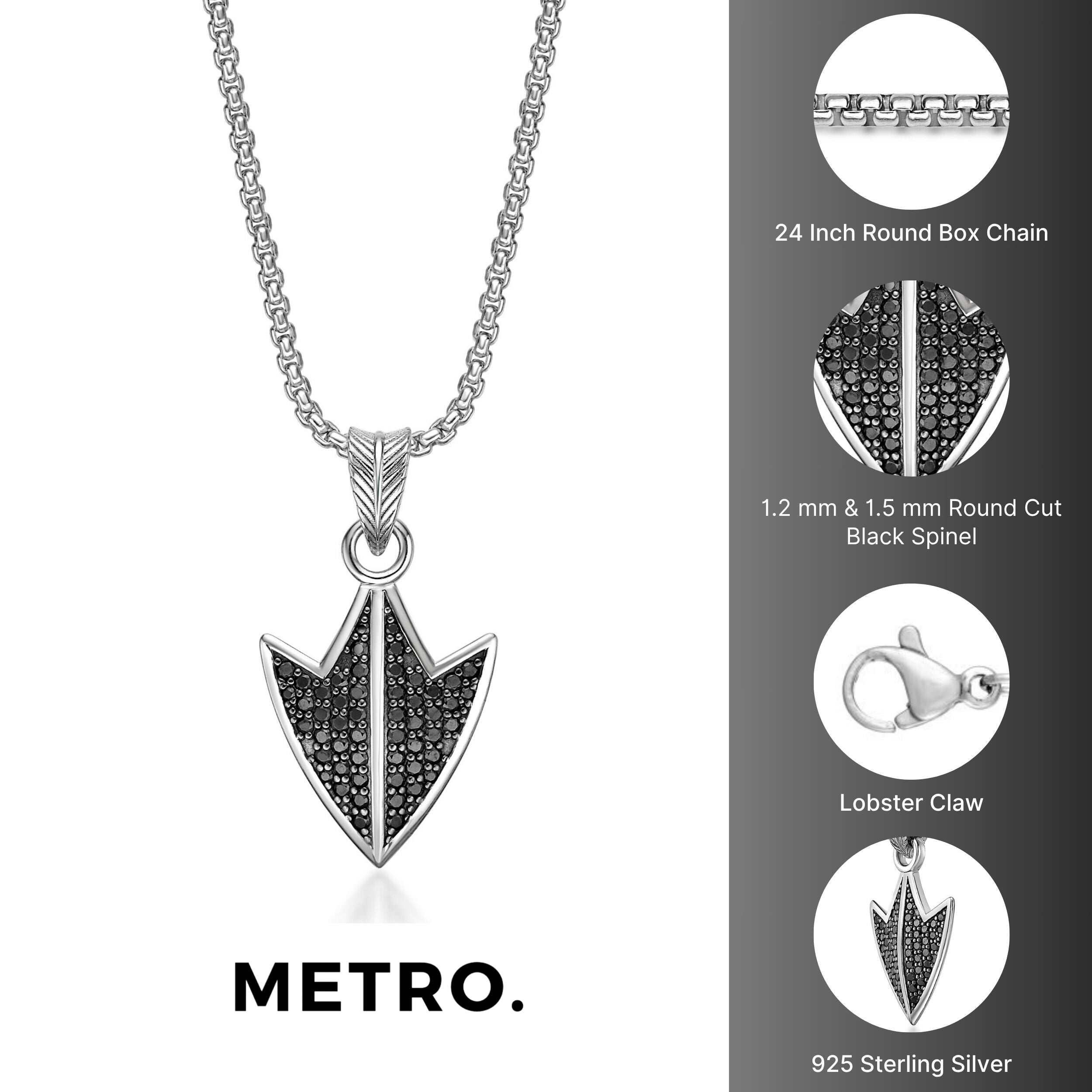 Sterling Silver Sheild Pendant
