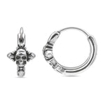 Skull Hoop Earrings