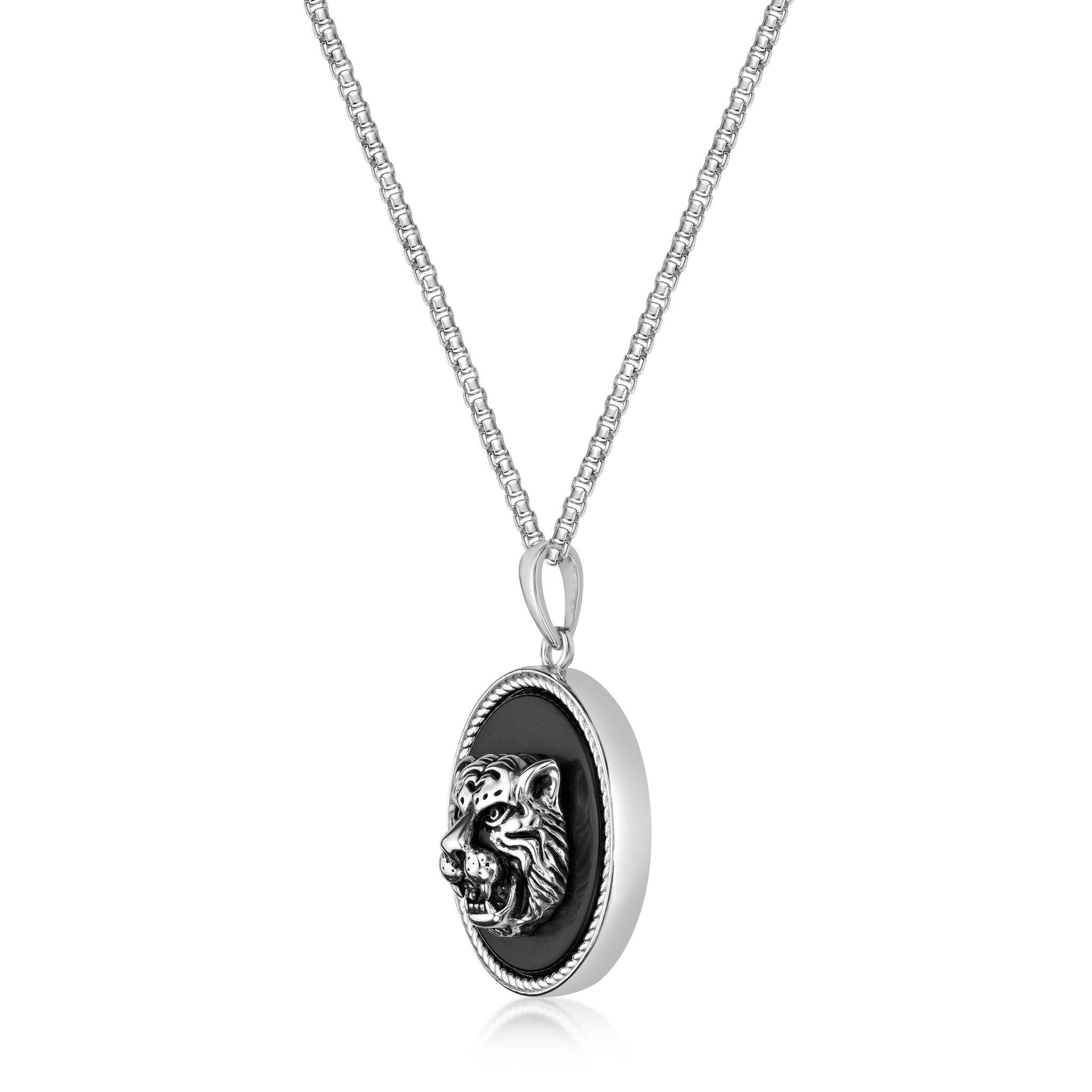 Tiger's Head Medalion Pendant