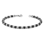 Black Ion Plated Bead Chain Bracelet