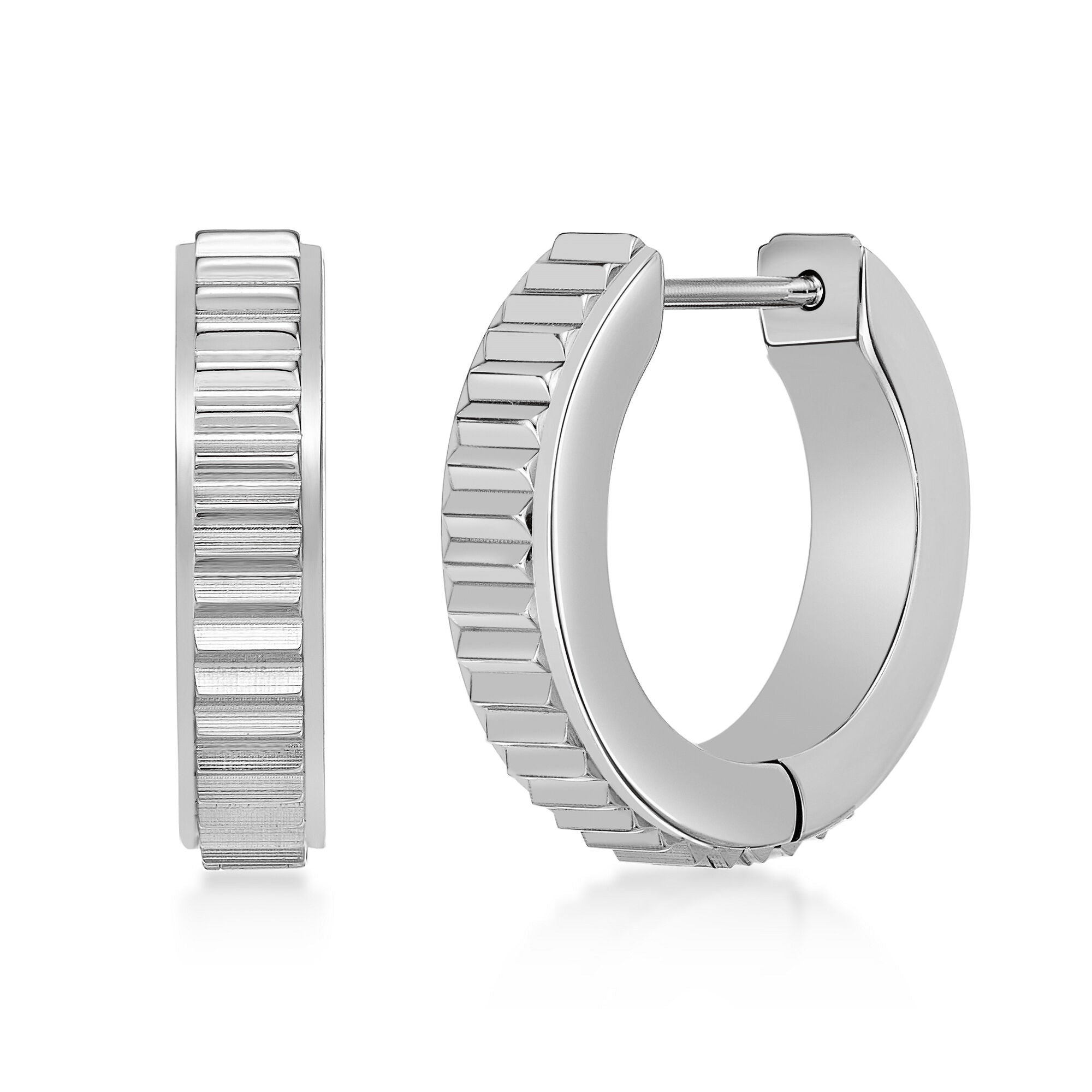 Textured Hoop Earrings