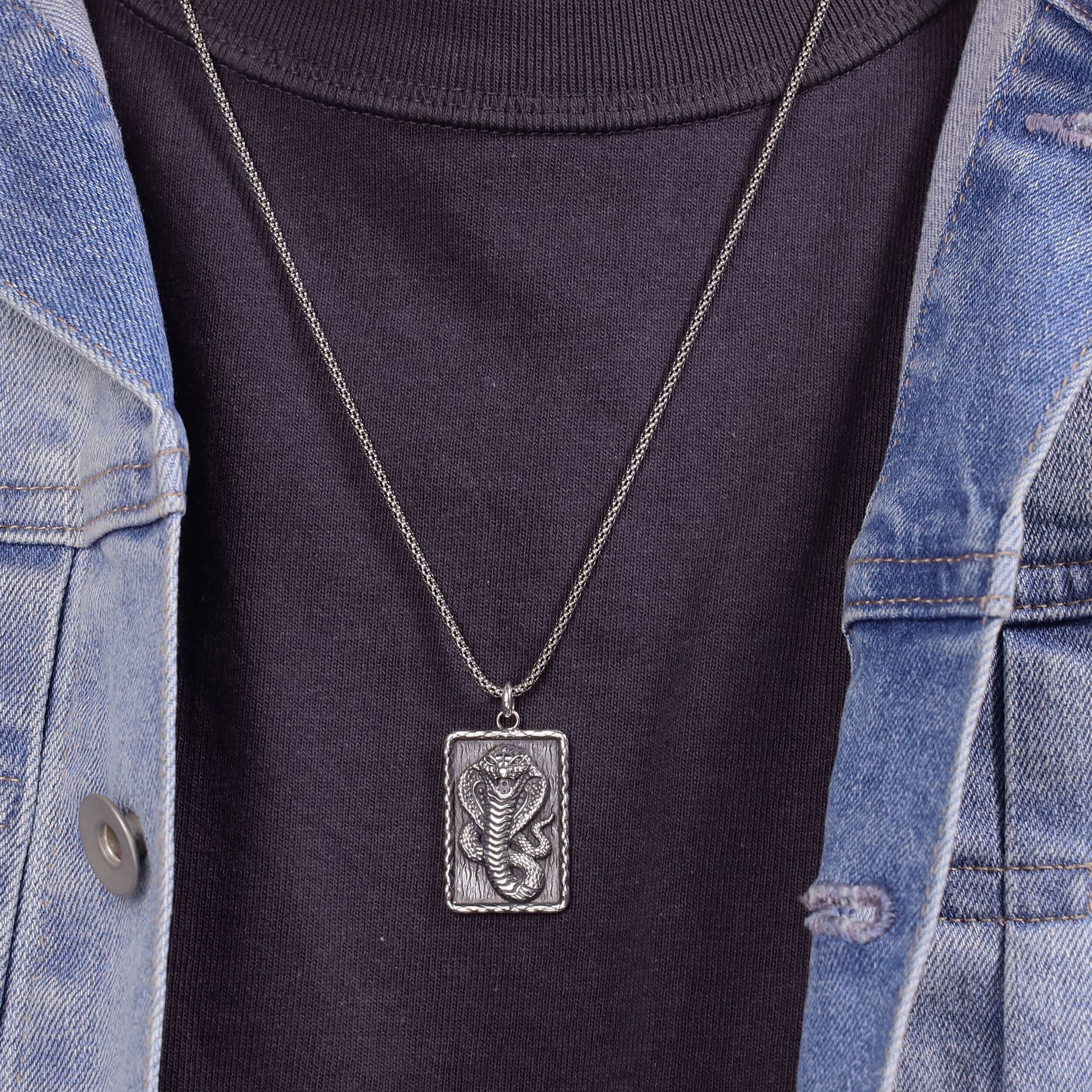 Sterling Silver Snake Pendant
