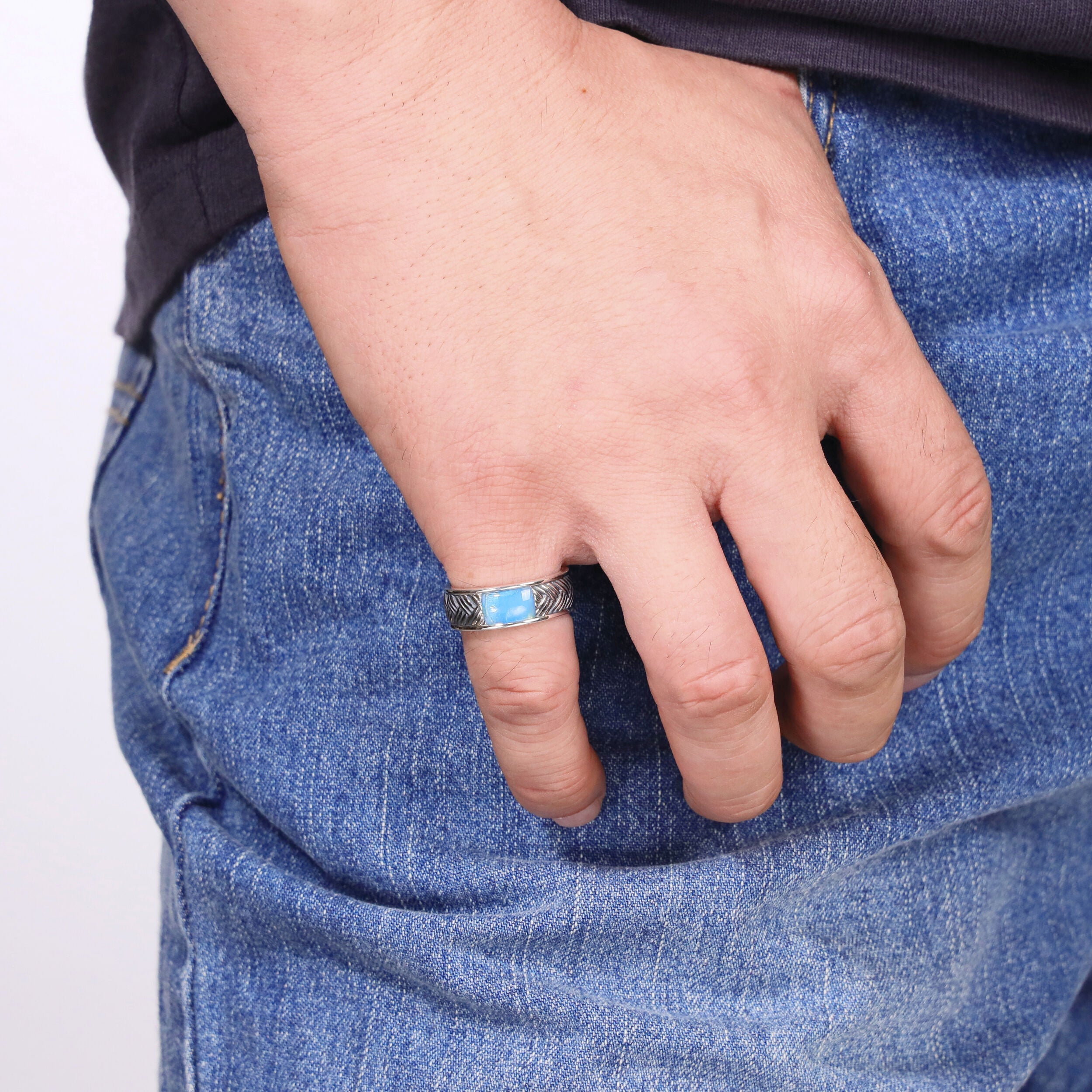 Sterling Silver Woven Band Ring