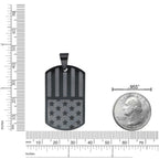American Flag Dog Tag