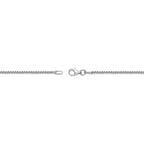 0.50 cttw Black Diamond Fang Pendant in Sterling Silver, 24"