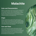 Chevron Malachite Dog Tag Pendant in Sterling Silver, 24"
