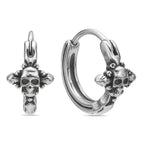 Skull Hoop Earrings