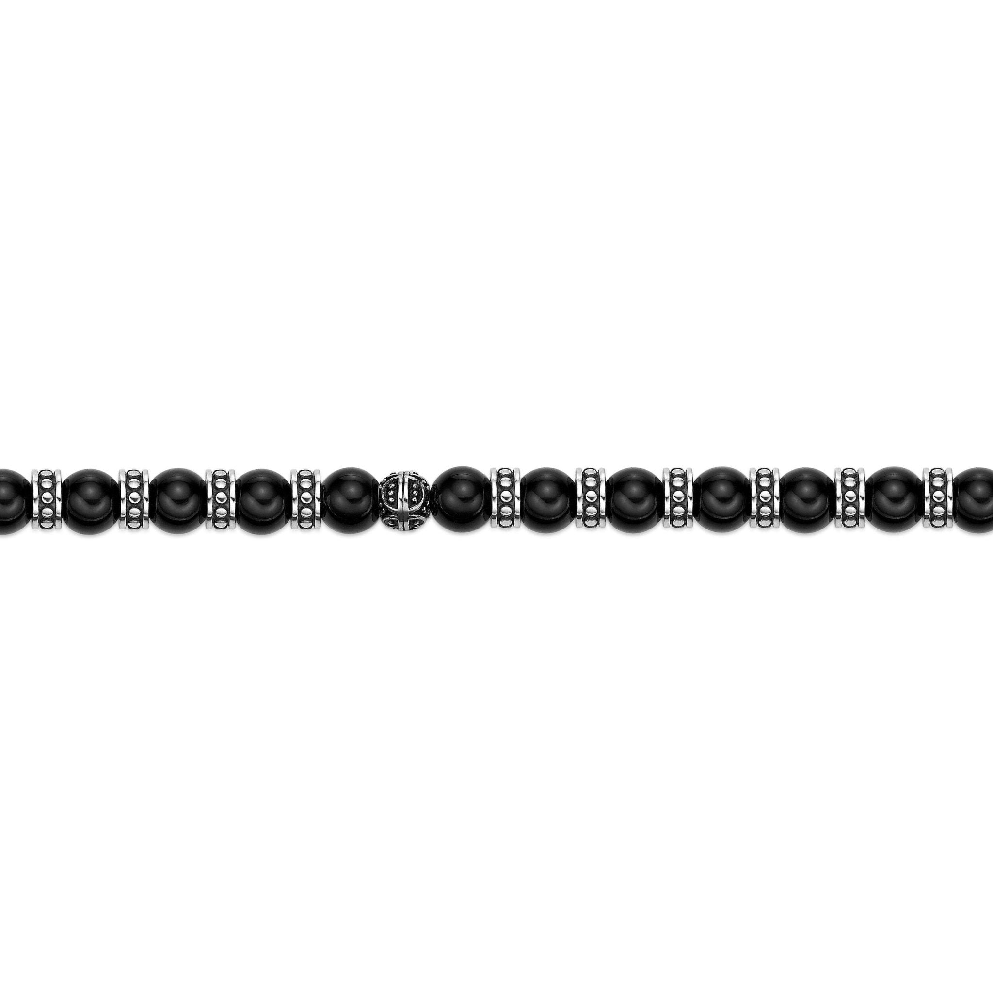 Black Agate Adjustable Natural Stone Bracelet