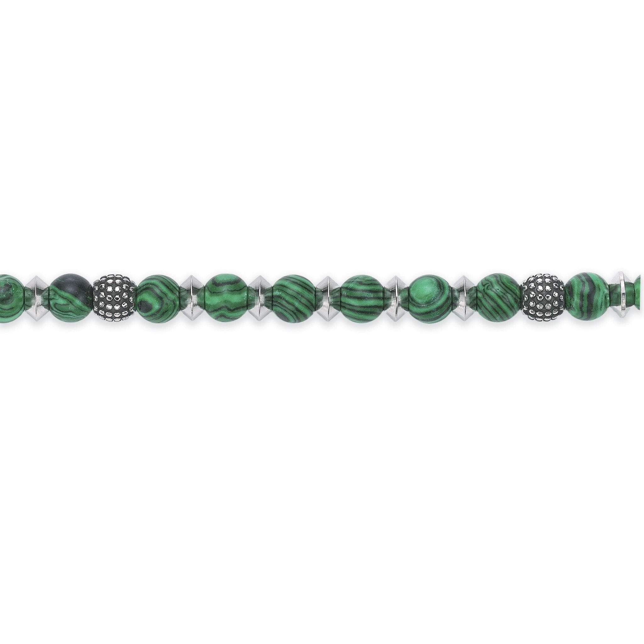 Malachite Beaded Natural Stone Adjustable Bracelet