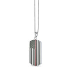 Thin Red Line Dog Tag