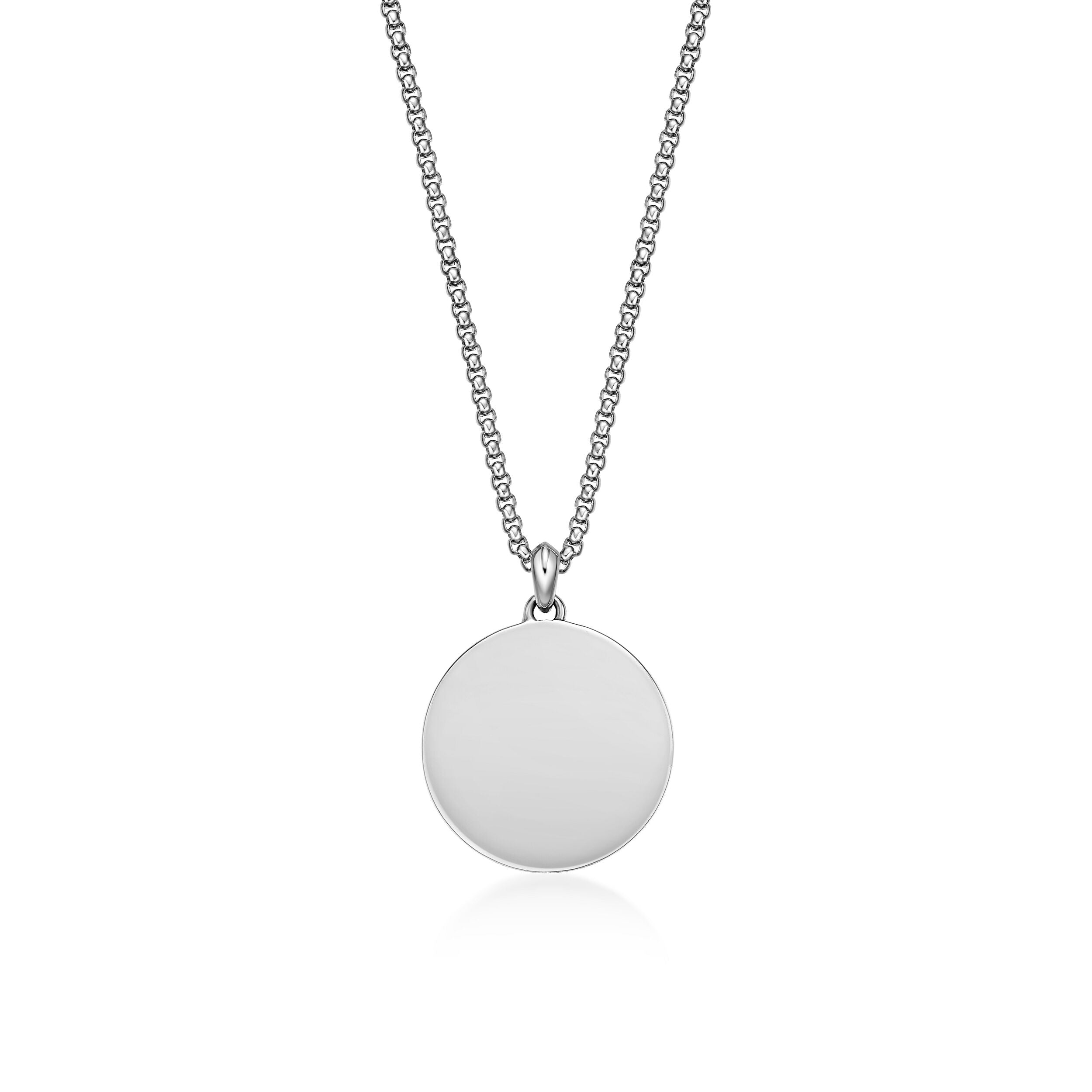 Sterling Silver Black Spinel Compass Pendant