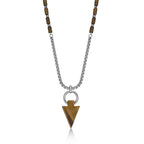 Tiger Eye Arrow Head Pendant