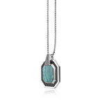 Sterling Silver Malachite Pendant