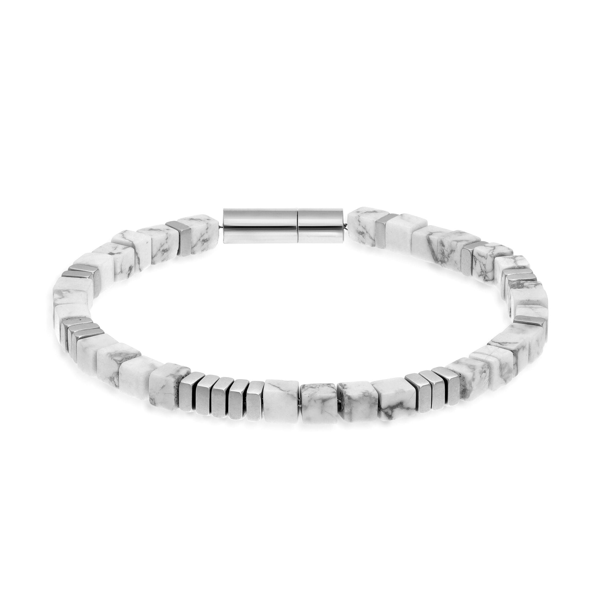 Howlite Beaded Natural Stone Bracelet