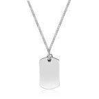 Sterling Silver Lion's Head Medallion Dog Tag