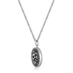 Sterling Silver Lion's Head Medallion Pendant