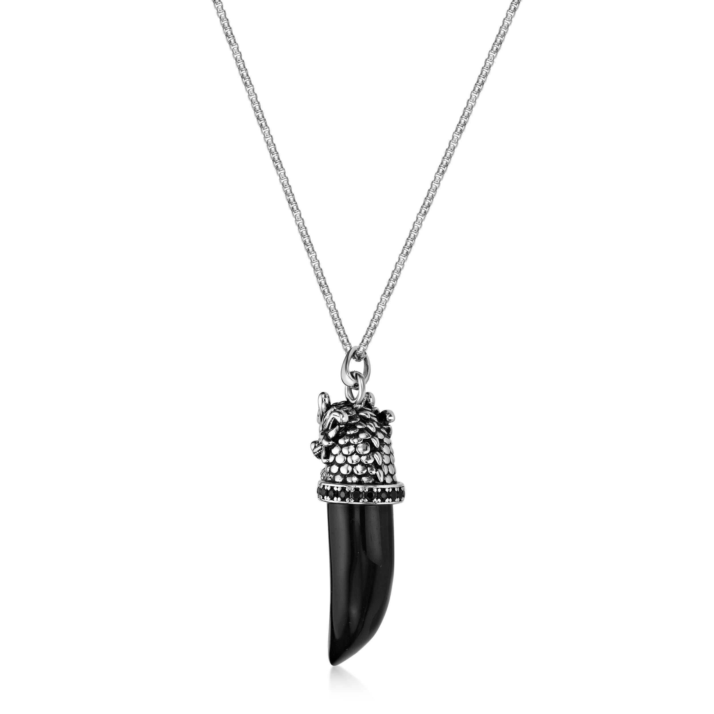 Sterling Silver Dragon's Tooth Pendant