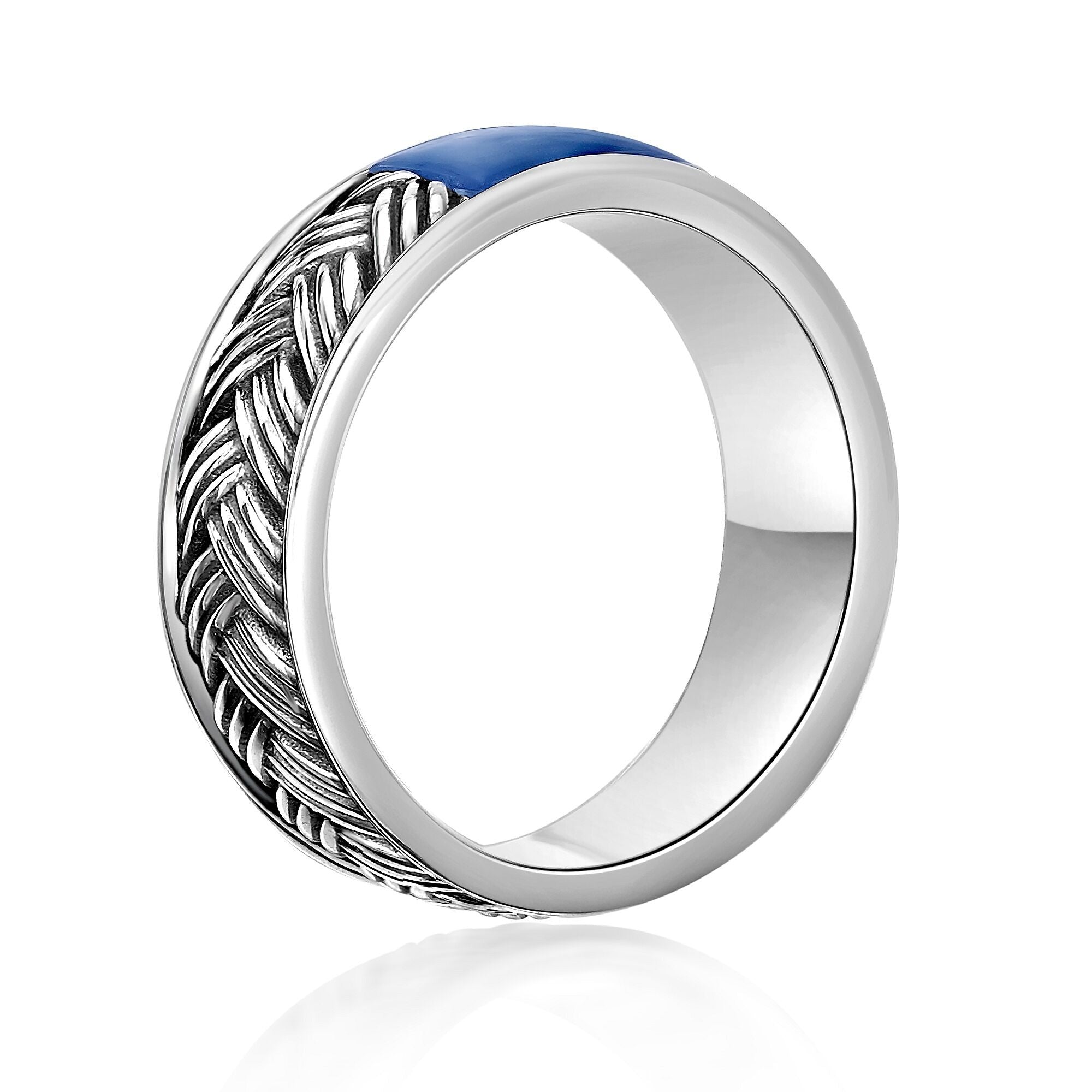 Sterling Silver Woven Band Ring