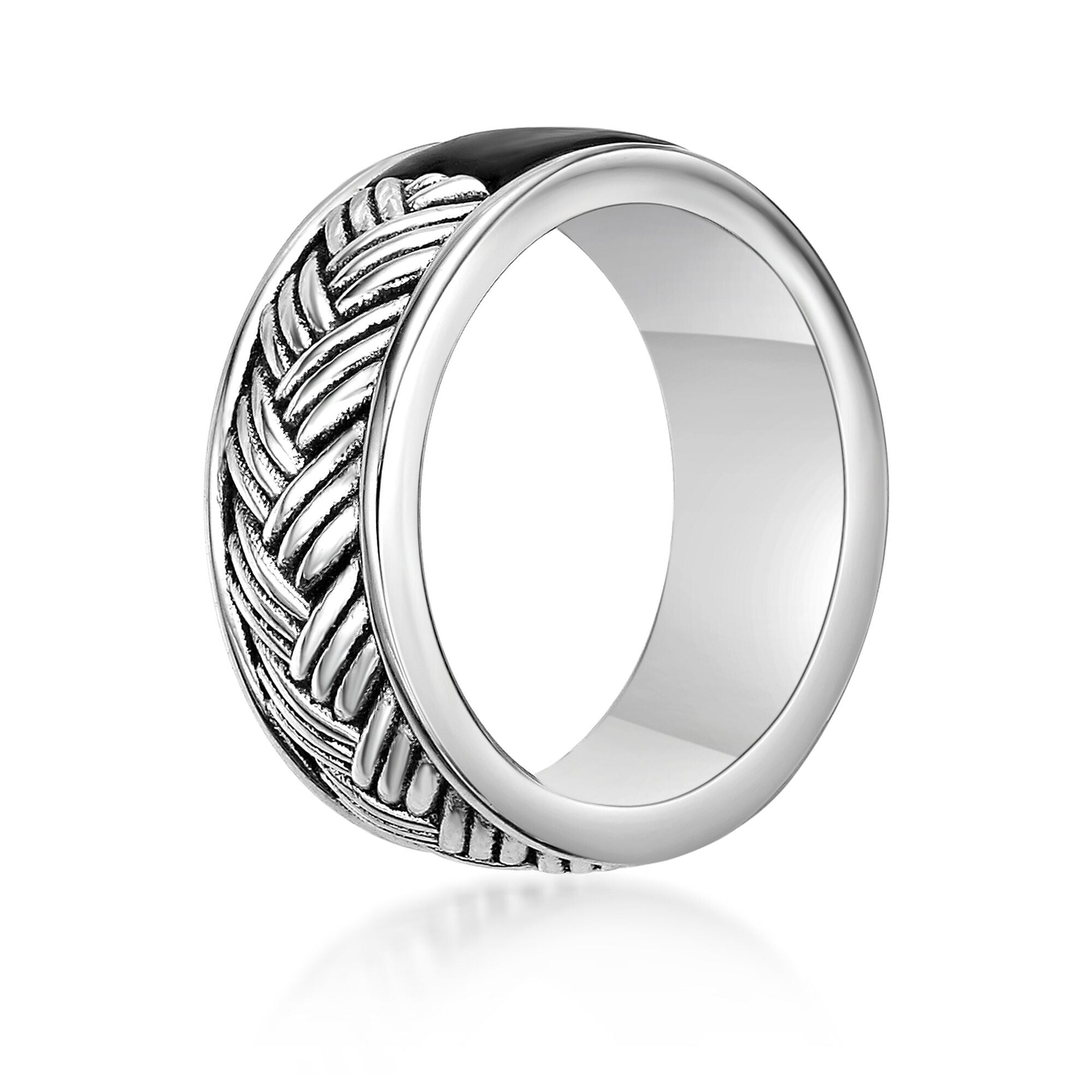 Sterling Silver Woven Band Ring