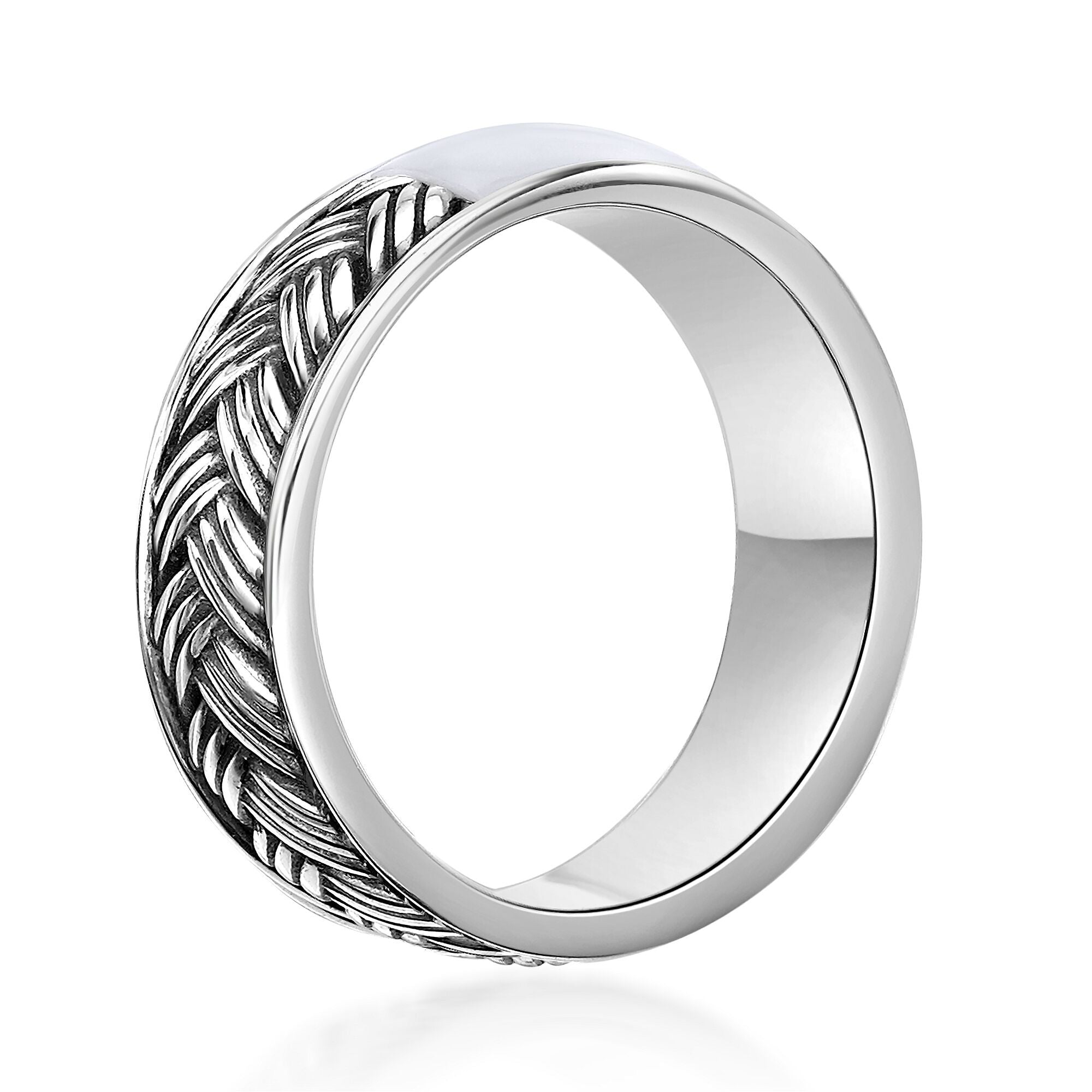 Sterling Silver Woven Band Ring