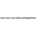 Paperclip Link Black Spinel Bracelet in Sterlin Silver, 8.5"