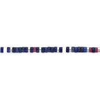 Lapis Lazuli and Howlite Adjustable Natural Stone Bracelet