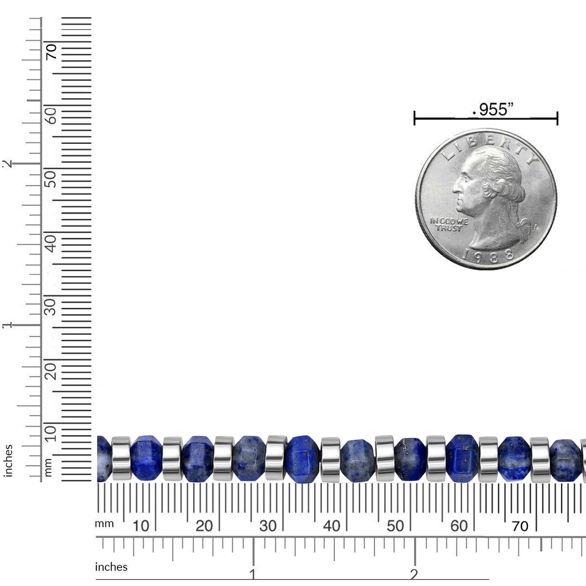 Lapis Lazuli Natural Stone Stretch Bracelet