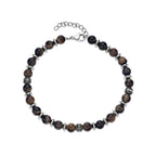 Tiger Eye Beaded Natural Stone Bracelet