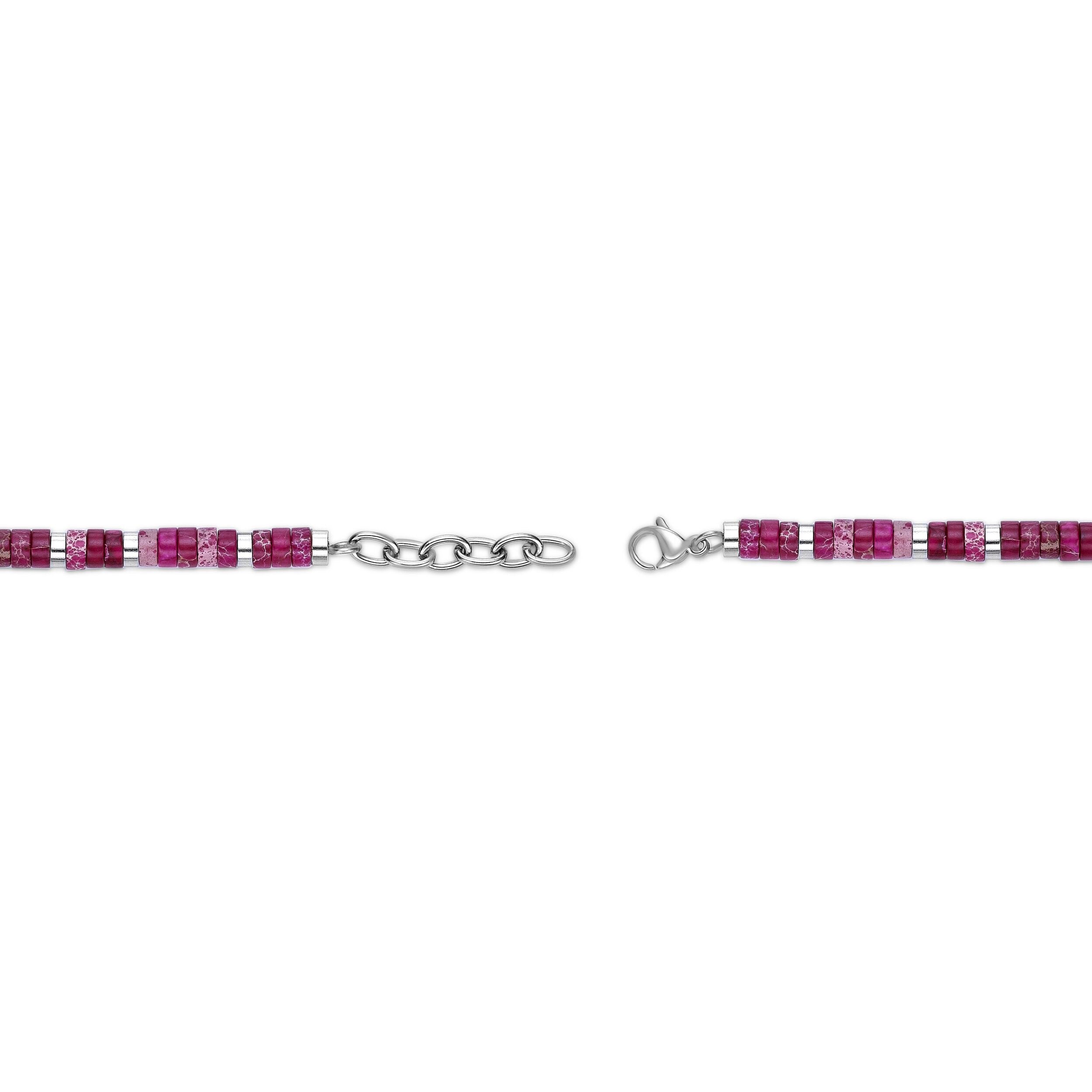 Dark Red Imperial Turquoise Natural Stone Beaded Bracelet