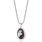 Sterling Silver Eagle's Head Medalion Pendant