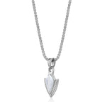 Sterling Silver Mother of Pearl Sheild Pendant