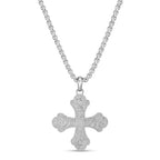 Sterling Silver Cross Medalion Pendant