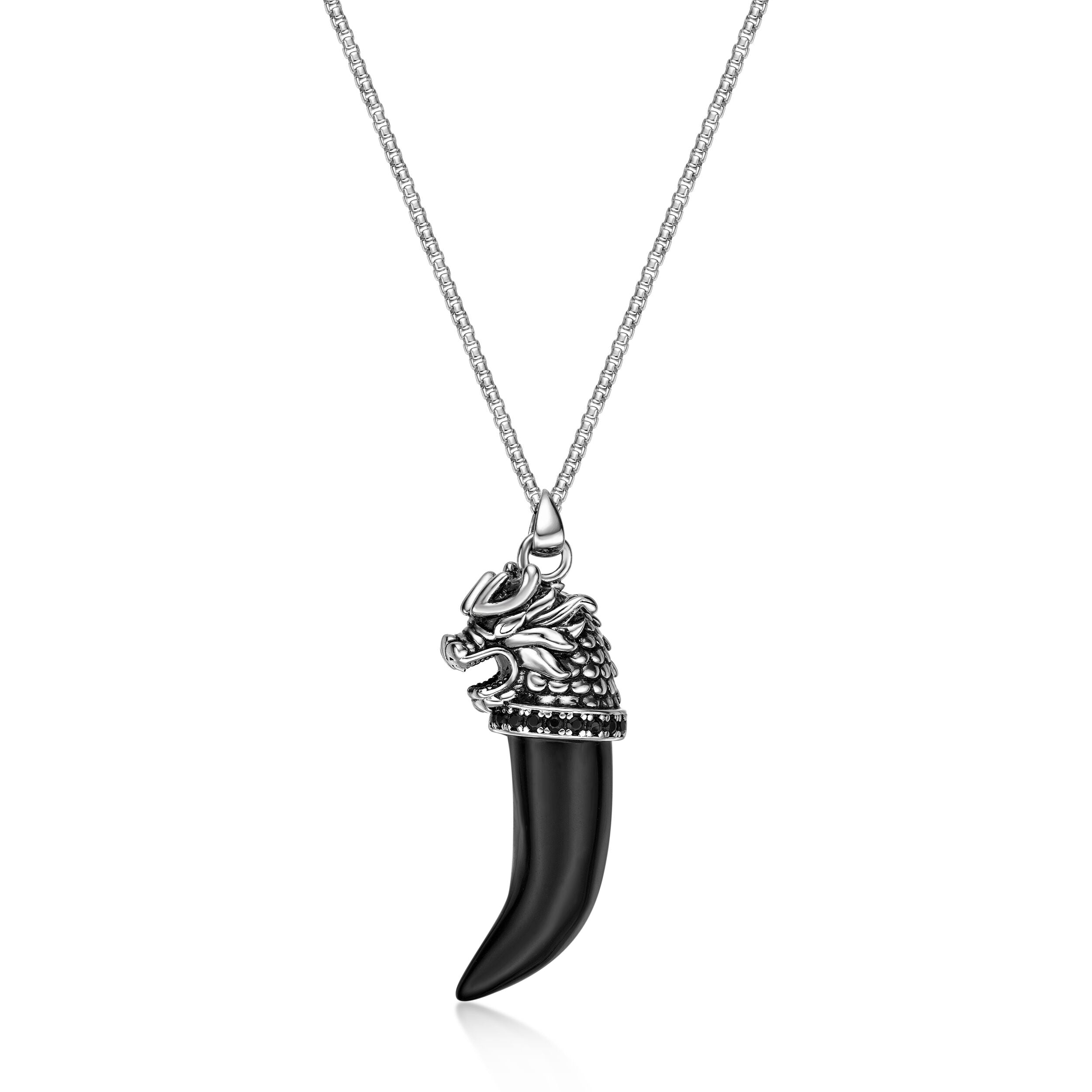 Sterling Silver Dragon's Tooth Pendant