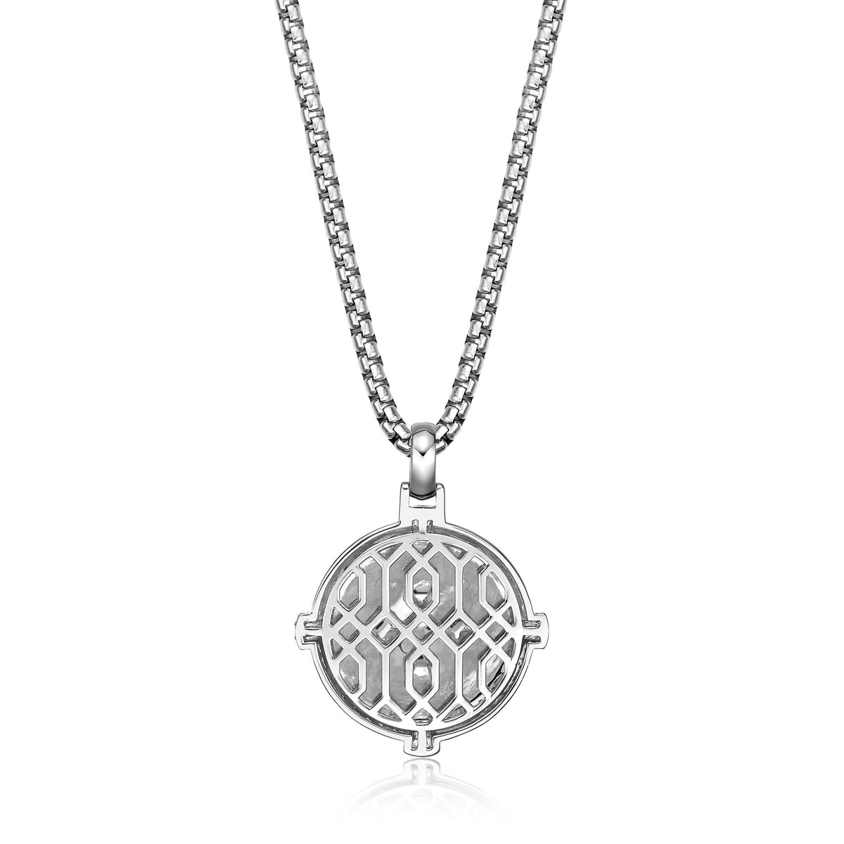 0.34 cttw Black Diamond Medallion Pendant in Yellow Gold Plated Sterling Silver, 24" 