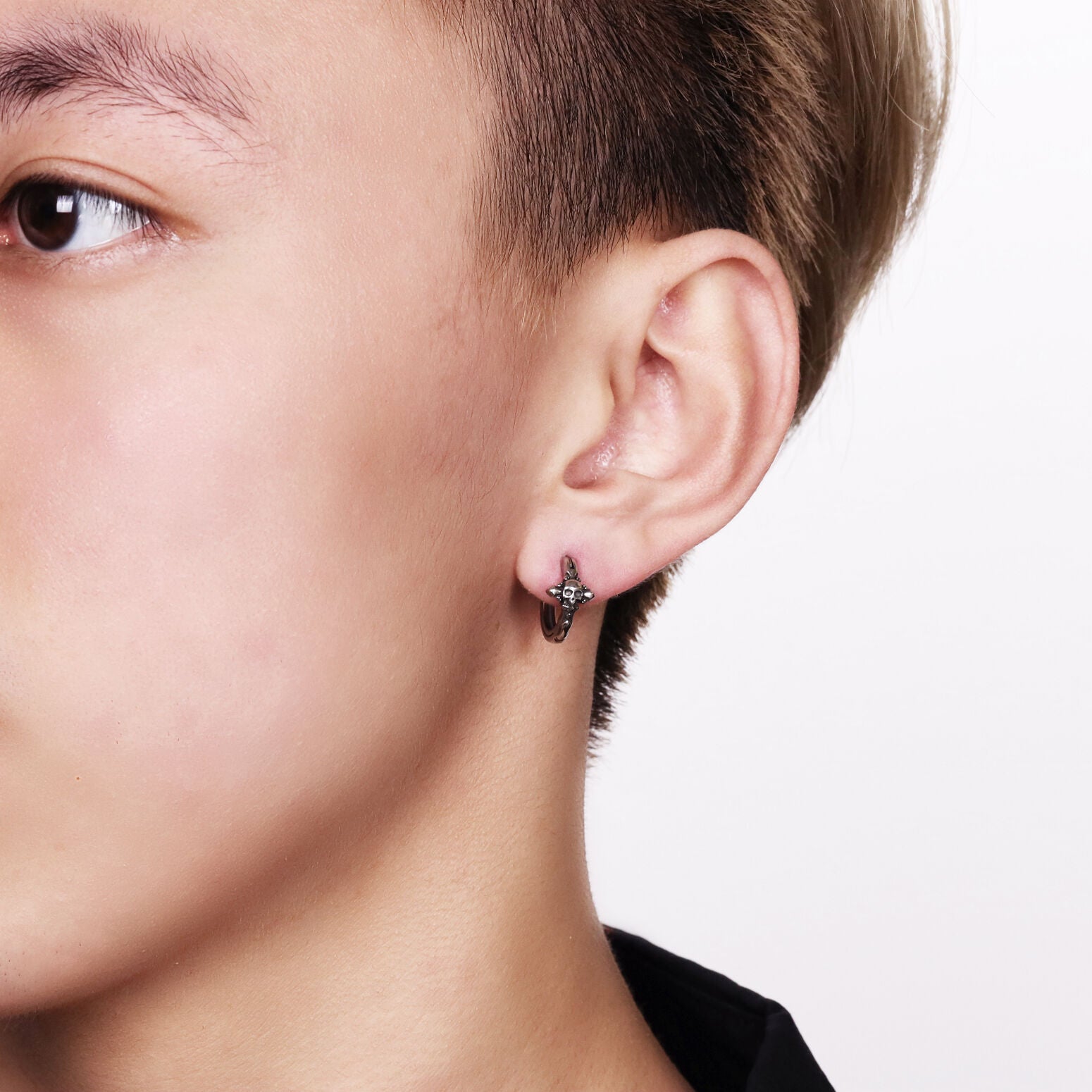 Skull Hoop Earrings