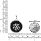 Tiger's Head Medalion Pendant