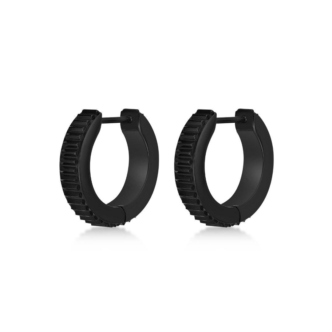 Textured Hoop Earrings