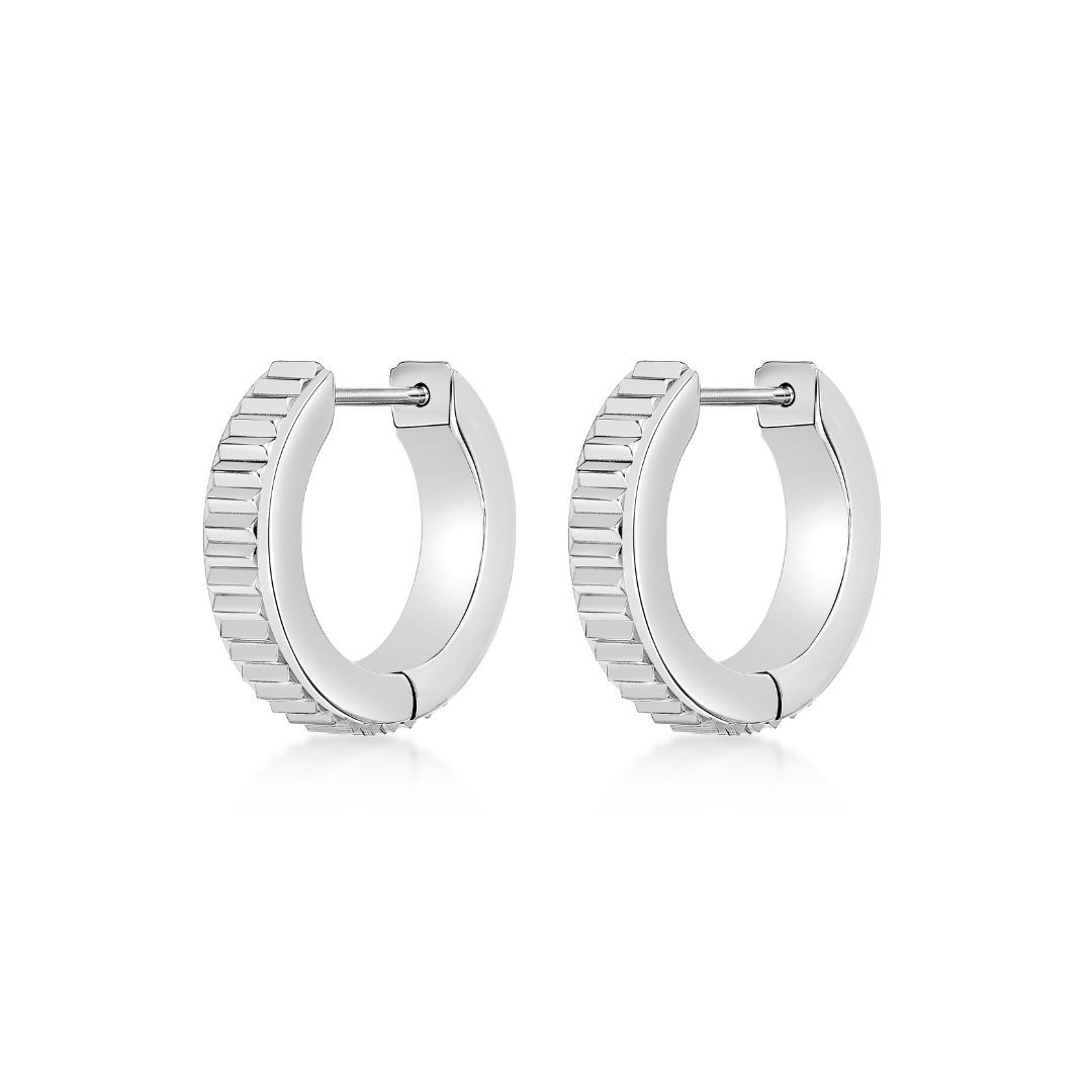 Textured Hoop Earrings