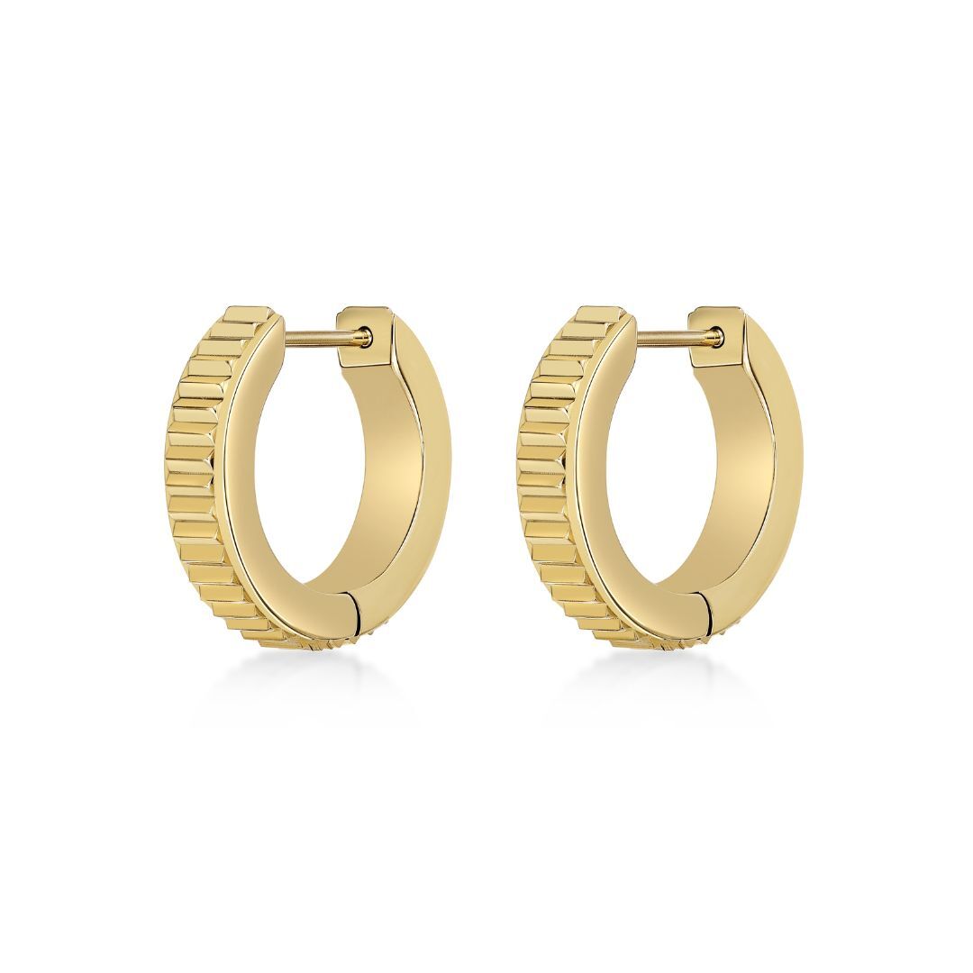 Textured Hoop Earrings