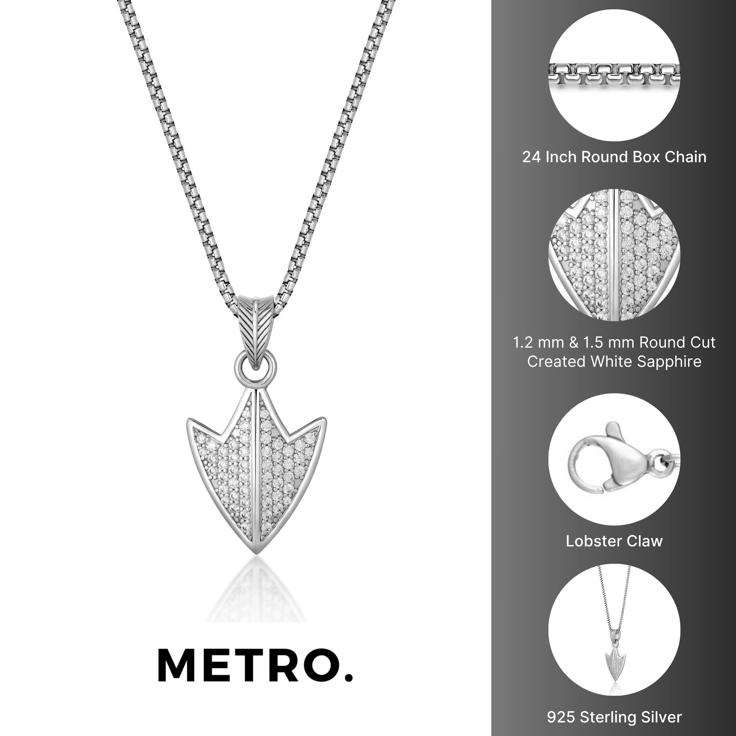 Sterling Silver Sheild Pendant
