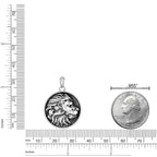 Sterling Silver Lion's Head Pendant