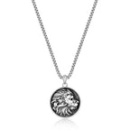 Sterling Silver Lion's Head Pendant