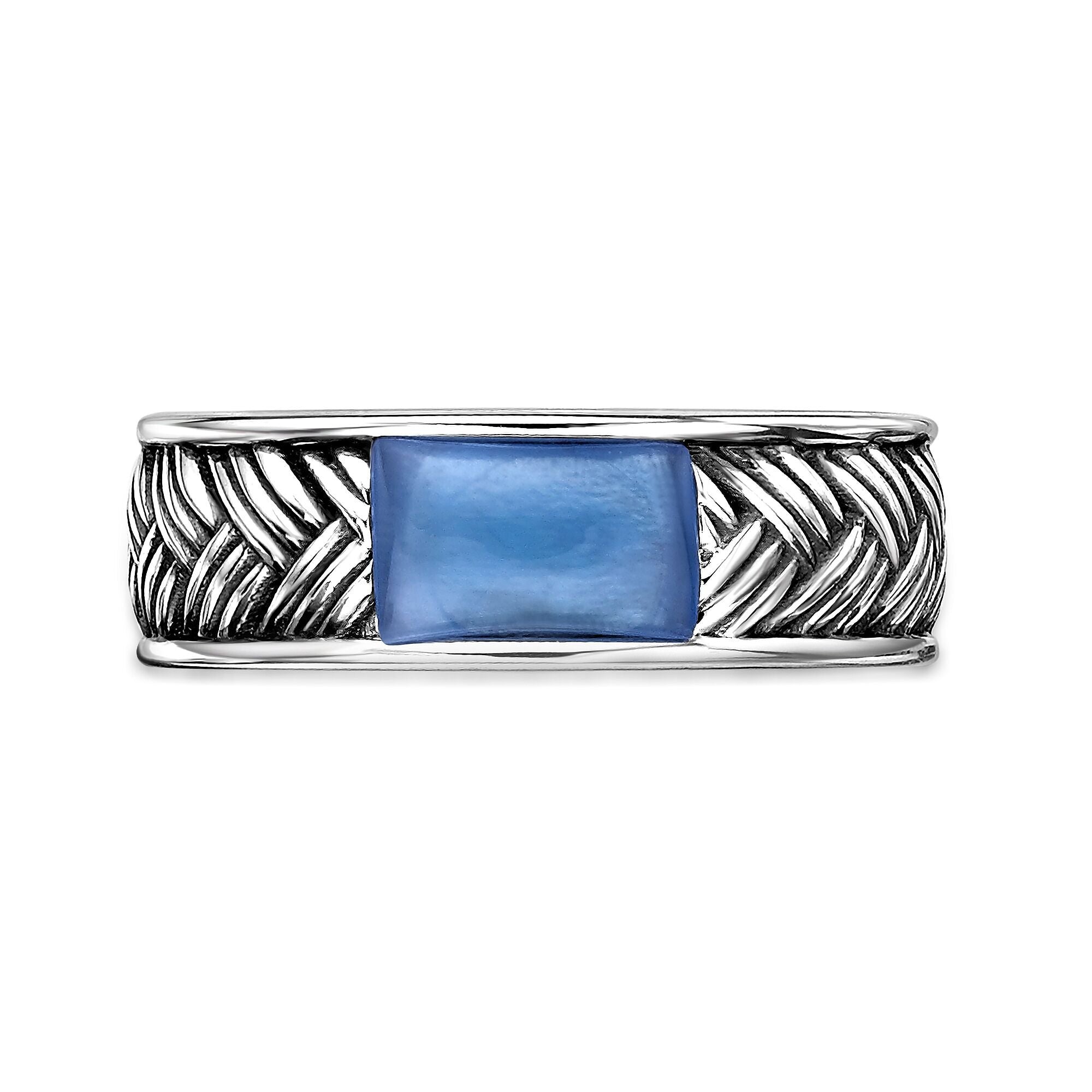 Sterling Silver Woven Band Ring