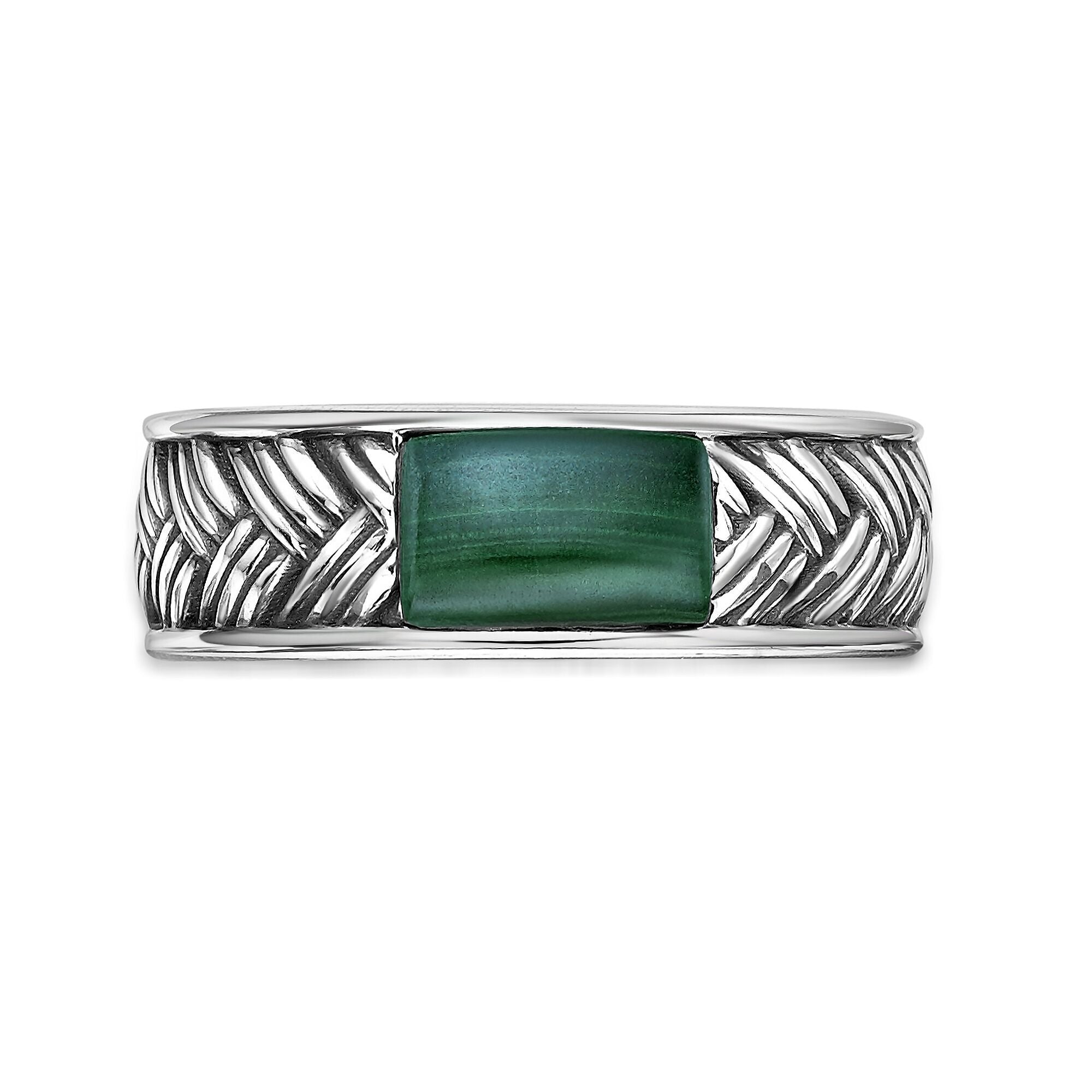 Sterling Silver Woven Band Ring