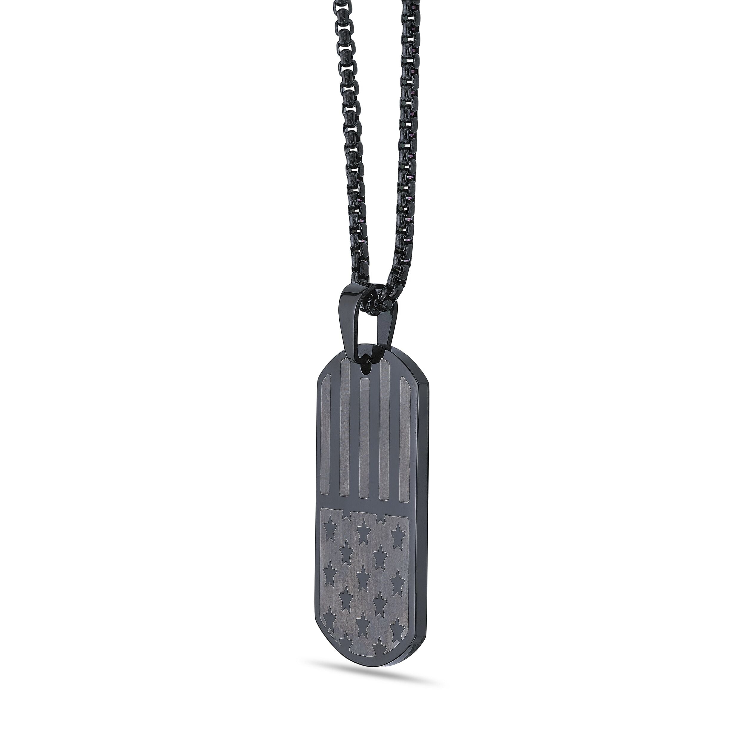 American Flag Dog Tag
