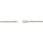 Black Spinel Fang Pendant in Sterling Silver, 24"