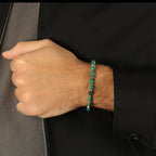 Malachite Beaded Natural Stone Adjustable Bracelet