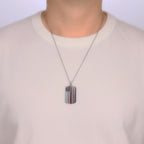 Thin Red Line Dog Tag