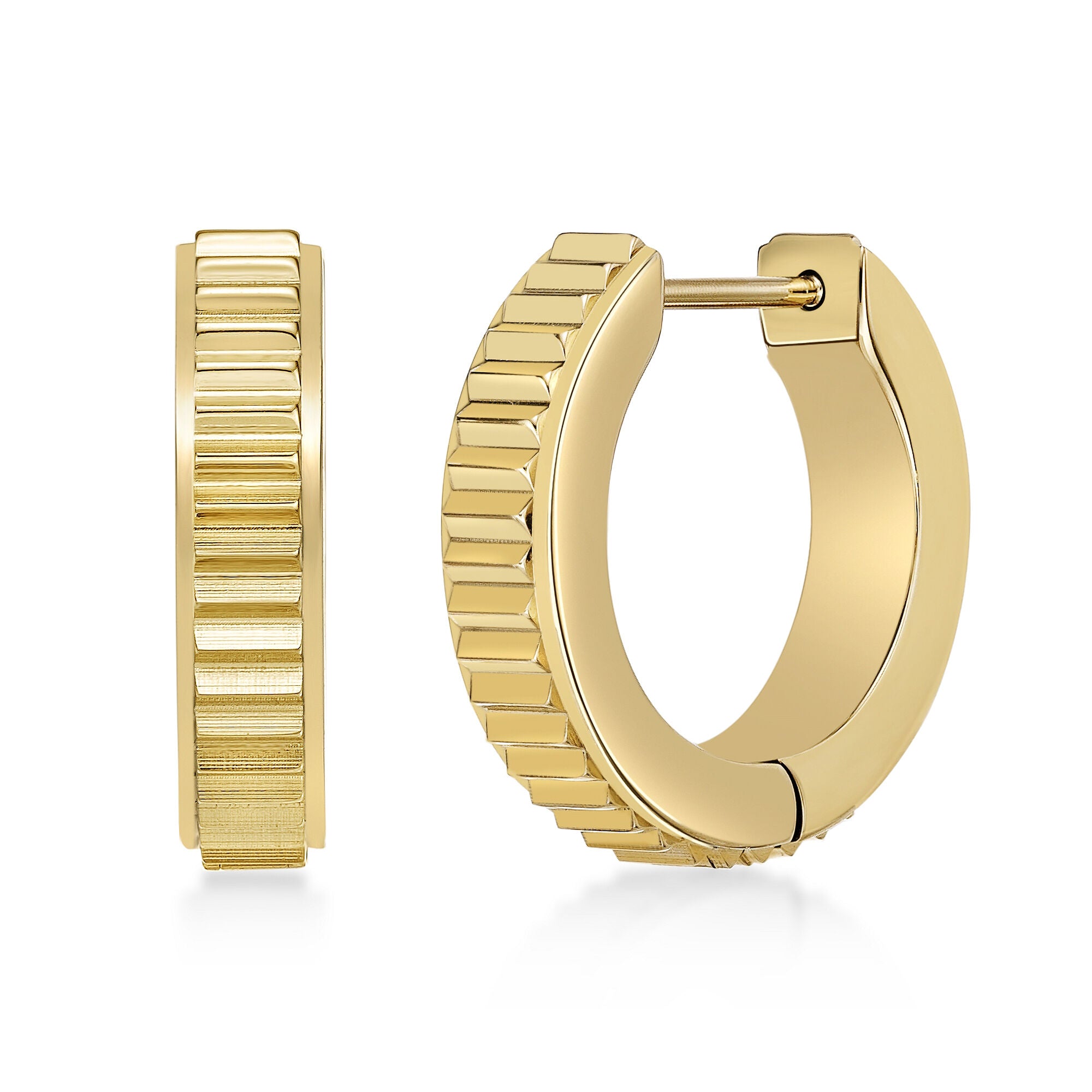 Textured Hoop Earrings